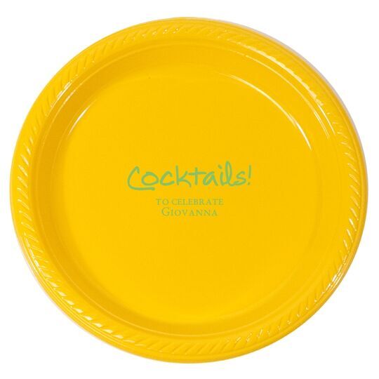 Studio Cocktails Plastic Plates