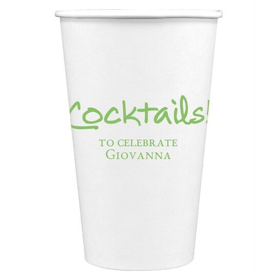 Studio Cocktails Paper Coffee Cups