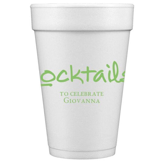 Studio Cocktails Styrofoam Cups