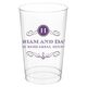 Initial Scroll Clear Plastic Cups Image 4 of 4