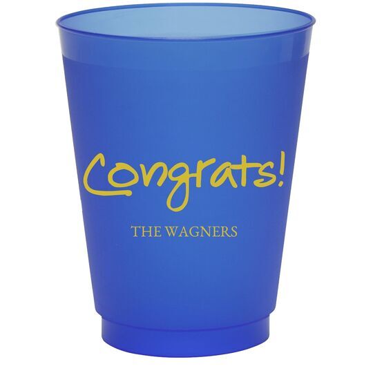 Studio Congrats Colored Shatterproof Cups