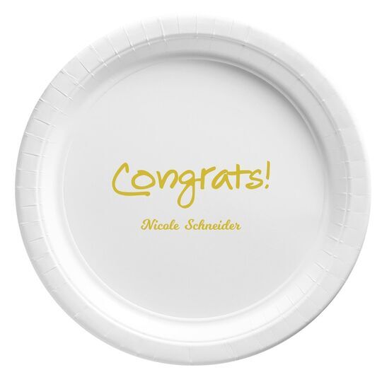 Studio Congrats Paper Plates