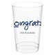 Studio Congrats Clear Plastic Cups Image 1 of 2