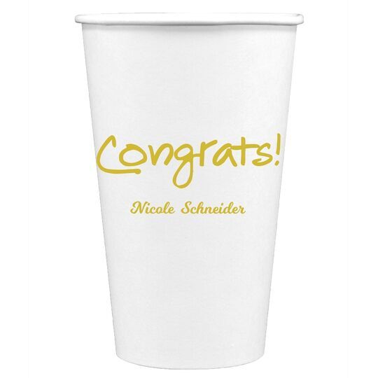 Studio Congrats Paper Coffee Cups
