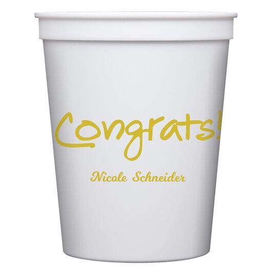 Studio Congrats Stadium Cups