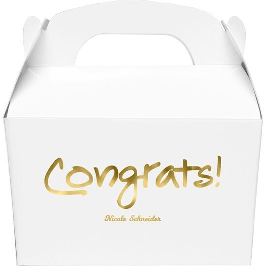 Studio Congrats Gable Favor Boxes