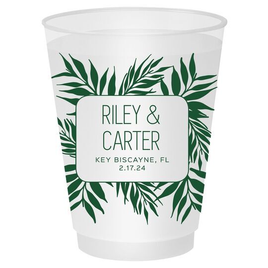 Palm Leaves Shatterproof Cups