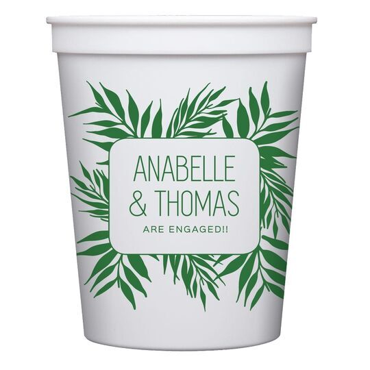 Palm Leaves Stadium Cups