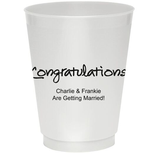 Studio Congratulations Colored Shatterproof Cups