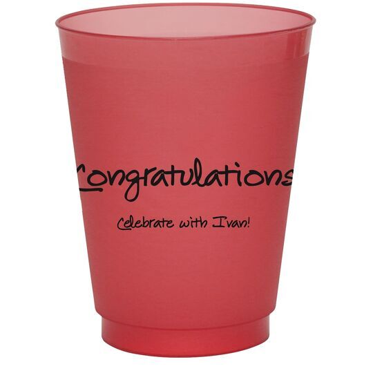 Studio Congratulations Colored Shatterproof Cups