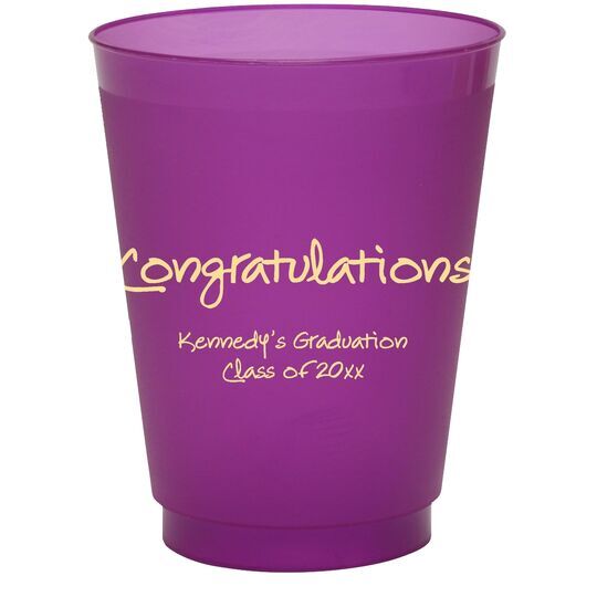 Studio Congratulations Colored Shatterproof Cups