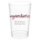 Studio Congratulations Clear Plastic Cups Image 3 of 6
