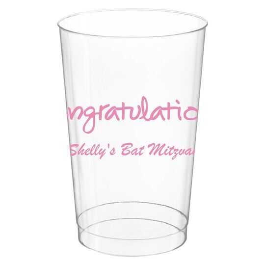 Studio Congratulations Clear Plastic Cups