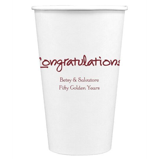 Studio Congratulations Paper Coffee Cups