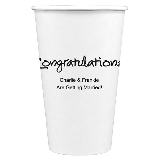Studio Congratulations Paper Coffee Cups