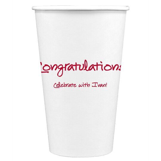 Studio Congratulations Paper Coffee Cups