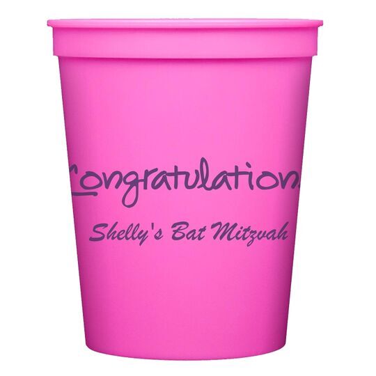 Studio Congratulations Stadium Cups