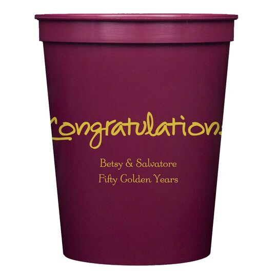 Studio Congratulations Stadium Cups