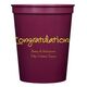 Studio Congratulations Stadium Cups Image 4 of 6