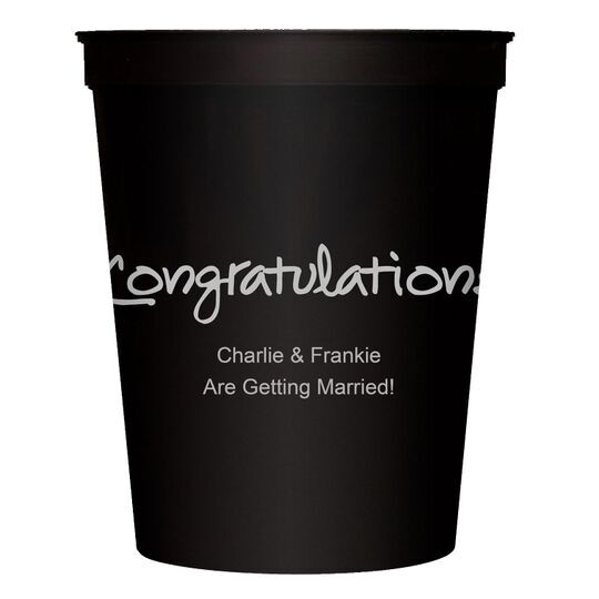 Studio Congratulations Stadium Cups