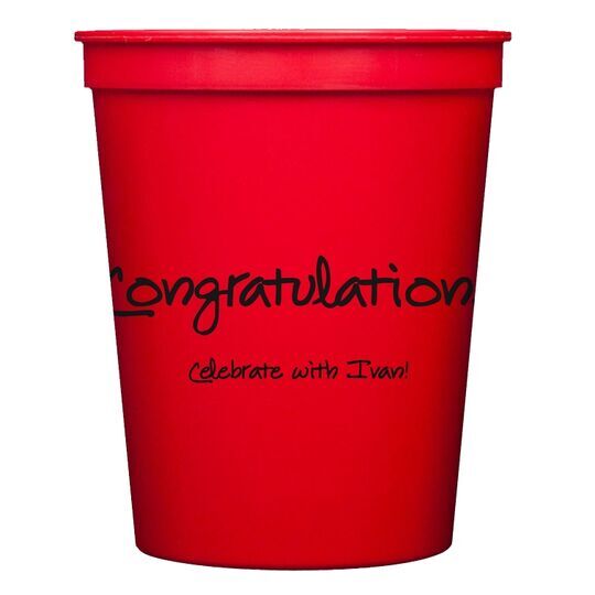 Studio Congratulations Stadium Cups