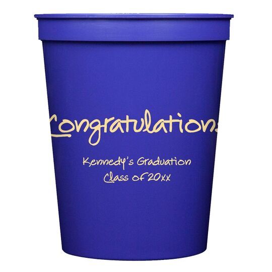Studio Congratulations Stadium Cups