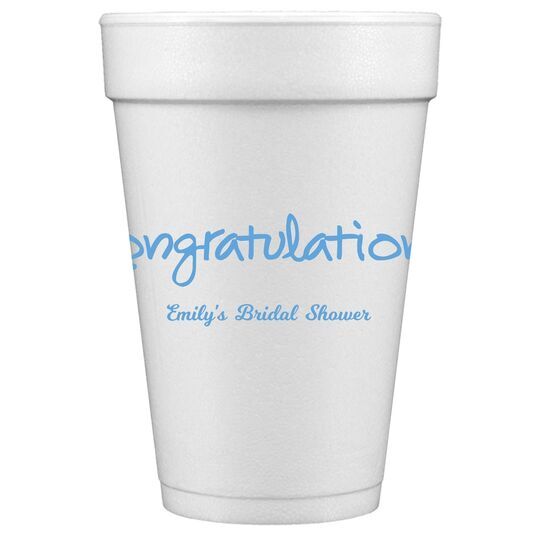 Studio Congratulations Styrofoam Cups