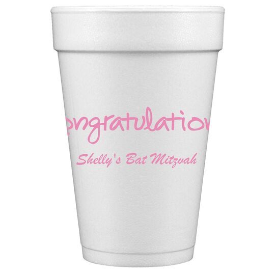 Studio Congratulations Styrofoam Cups