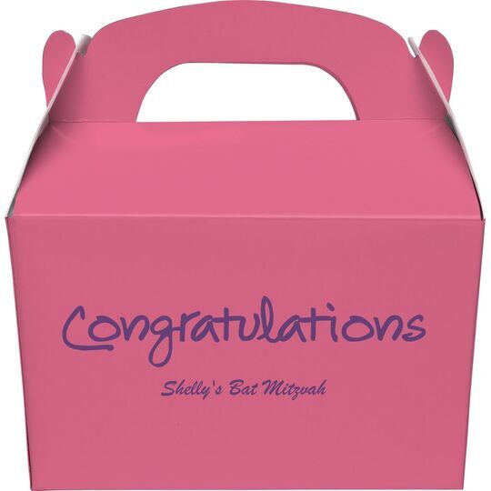 Studio Congratulations Gable Favor Boxes
