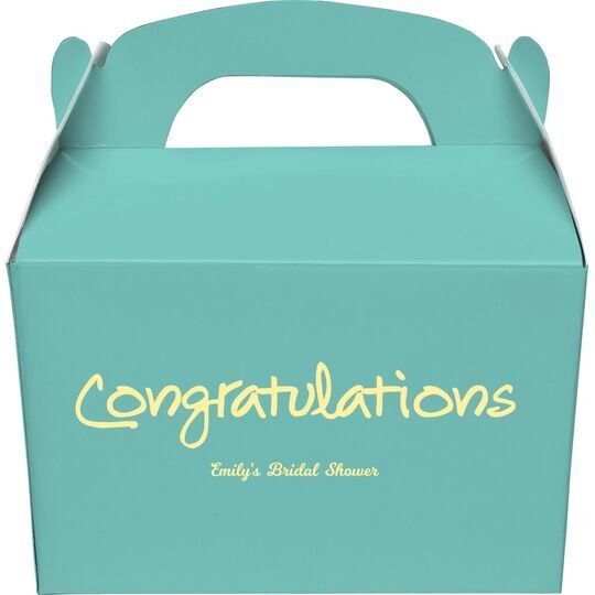 Studio Congratulations Gable Favor Boxes