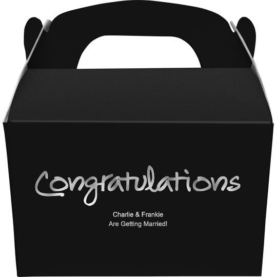 Studio Congratulations Gable Favor Boxes