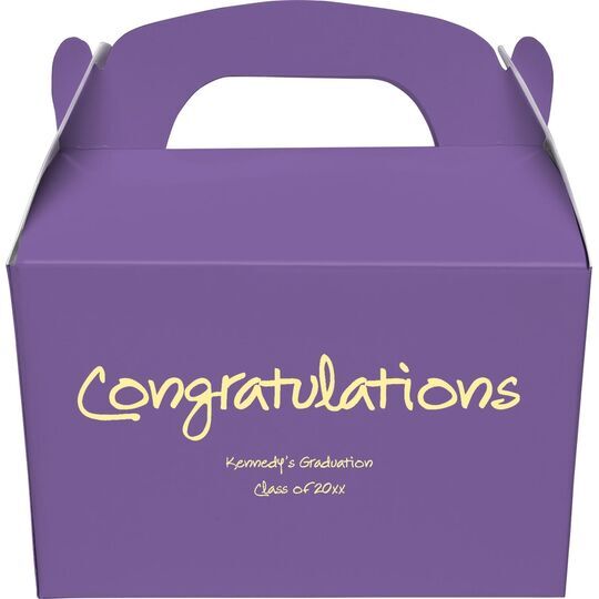 Studio Congratulations Gable Favor Boxes