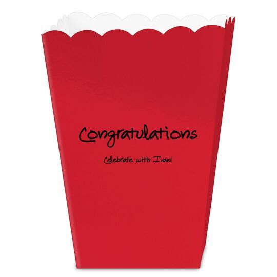 Studio Congratulations Mini Popcorn Boxes