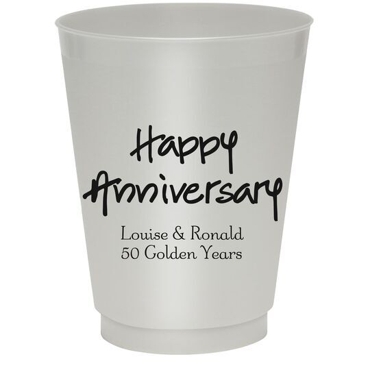 Studio Happy Anniversary Colored Shatterproof Cups