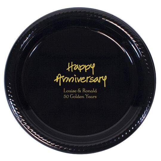 Studio Happy Anniversary Plastic Plates