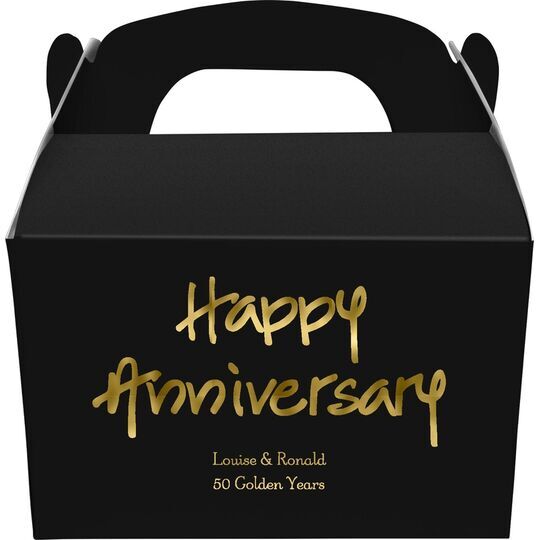 Studio Happy Anniversary Gable Favor Boxes