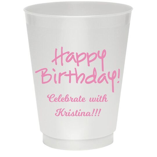 Studio Happy Birthday Colored Shatterproof Cups