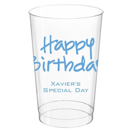 Studio Happy Birthday Clear Plastic Cups
