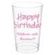 Studio Happy Birthday Clear Plastic Cups Image 2 of 2