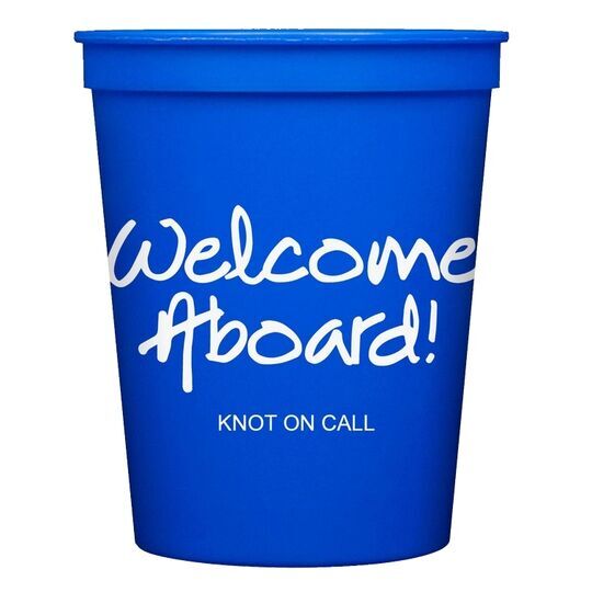 Studio Welcome Aboard Stadium Cups