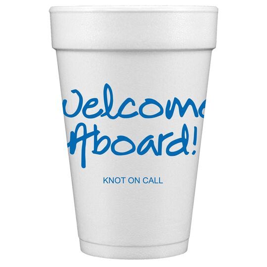 Studio Welcome Aboard Styrofoam Cups