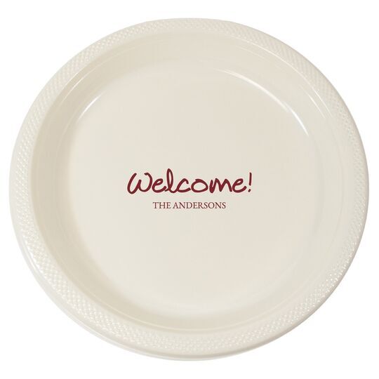 Studio Welcome Plastic Plates