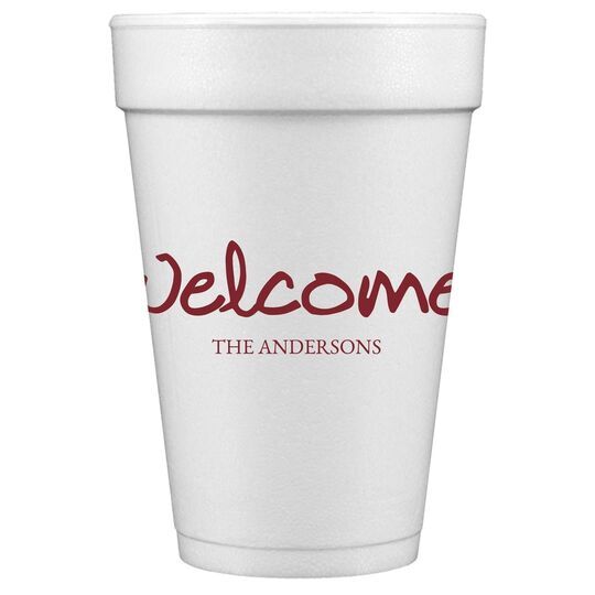 Studio Welcome Styrofoam Cups