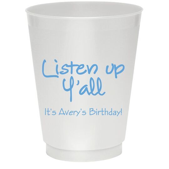 Studio Listen Up Y'All Colored Shatterproof Cups