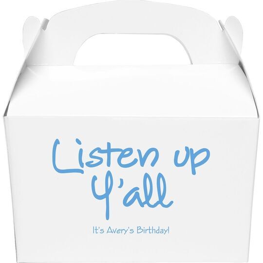 Studio Listen Up Y All Gable Favor Boxes Studio Listen Up Y All Gable Favor Boxes