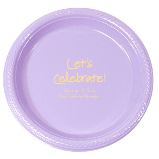 Studio Let's Celebrate Plastic Plates