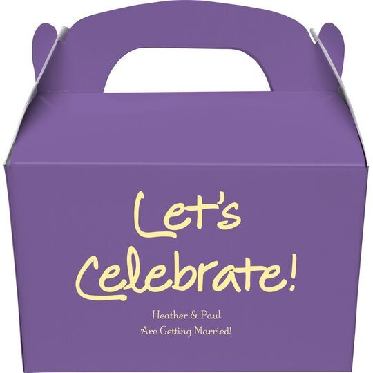 Studio Let's Celebrate Gable Favor Boxes