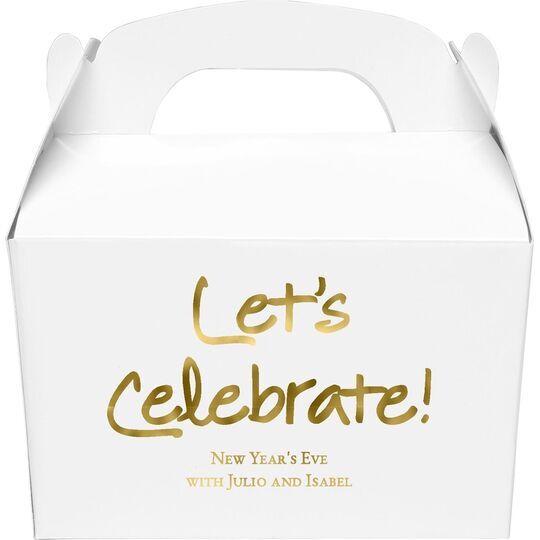 Studio Let's Celebrate Gable Favor Boxes