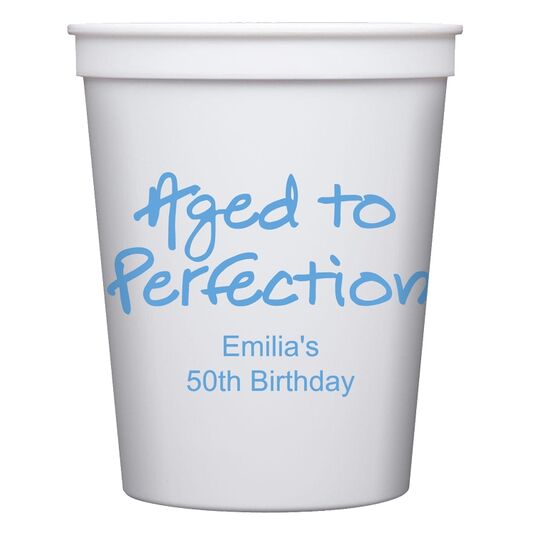 Cups for 50th 24 Personalized Ivory hot/cold 9oz 60th Anniversary Party Supply 