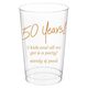 Fun 50 Years Clear Plastic Cups Image 1 of 2